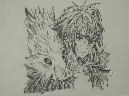 Graphite study of Inosuke.