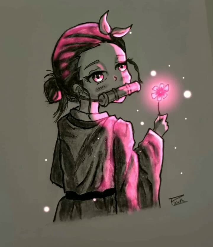 Marker study of Nezuko.